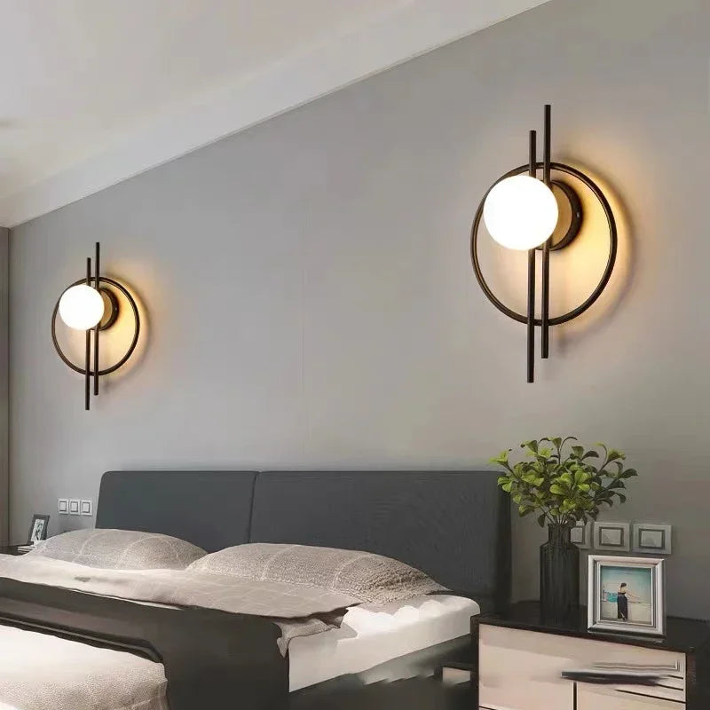 Globe & Ring LED Wall Sconce