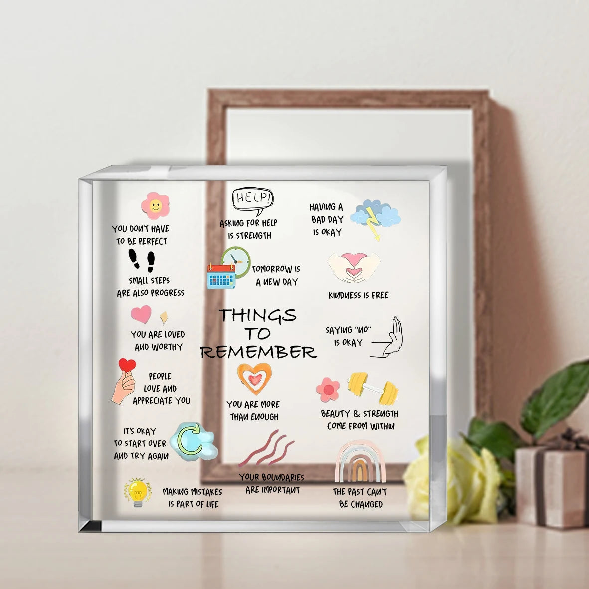Things to Remember Decorative Desk Plaque