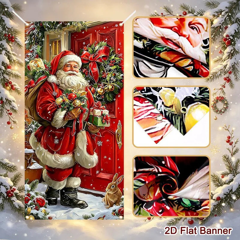 Santa Christmas Door Cover