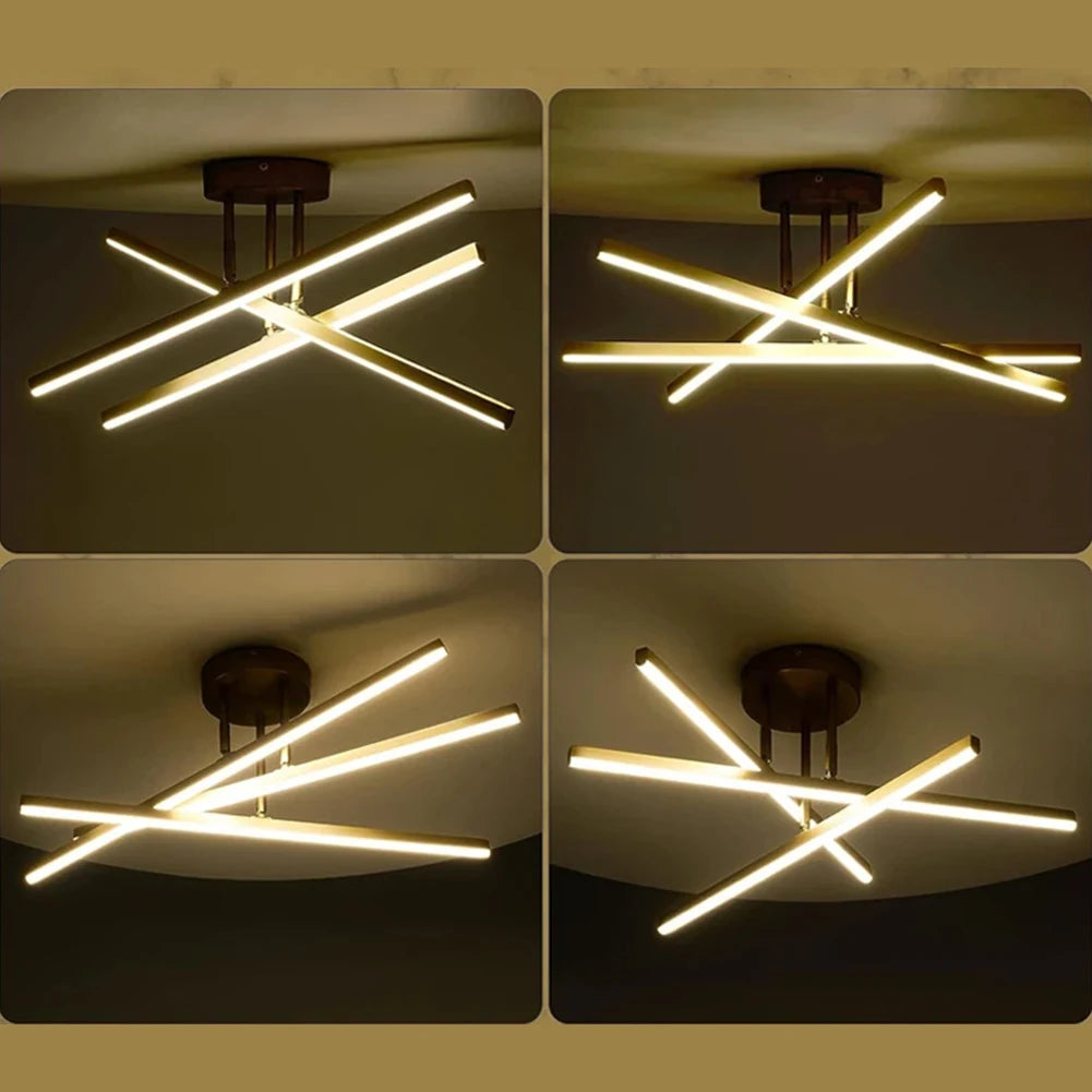 Nordic Gold LED Ceiling Chandelier