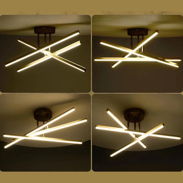 Nordic Gold LED Ceiling Chandelier