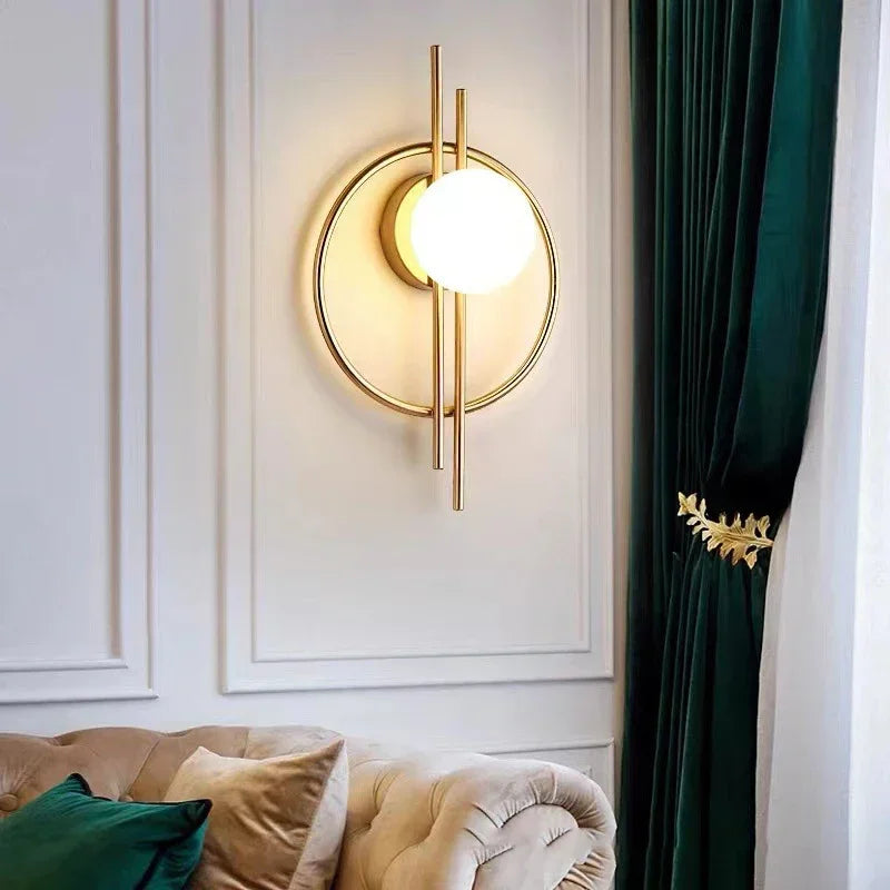 Globe & Ring LED Wall Sconce