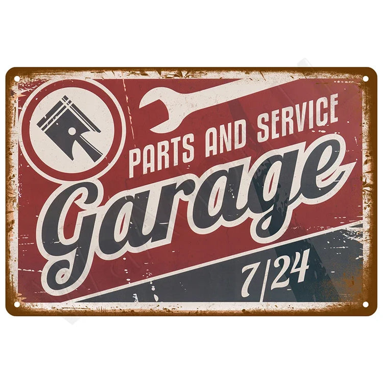 Retro Metal Wall Sign – 20 × 30 cm