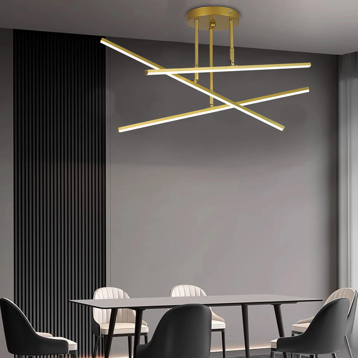 Nordic Gold LED Ceiling Chandelier