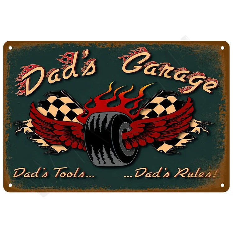 Retro Metal Wall Sign – 20 × 30 cm