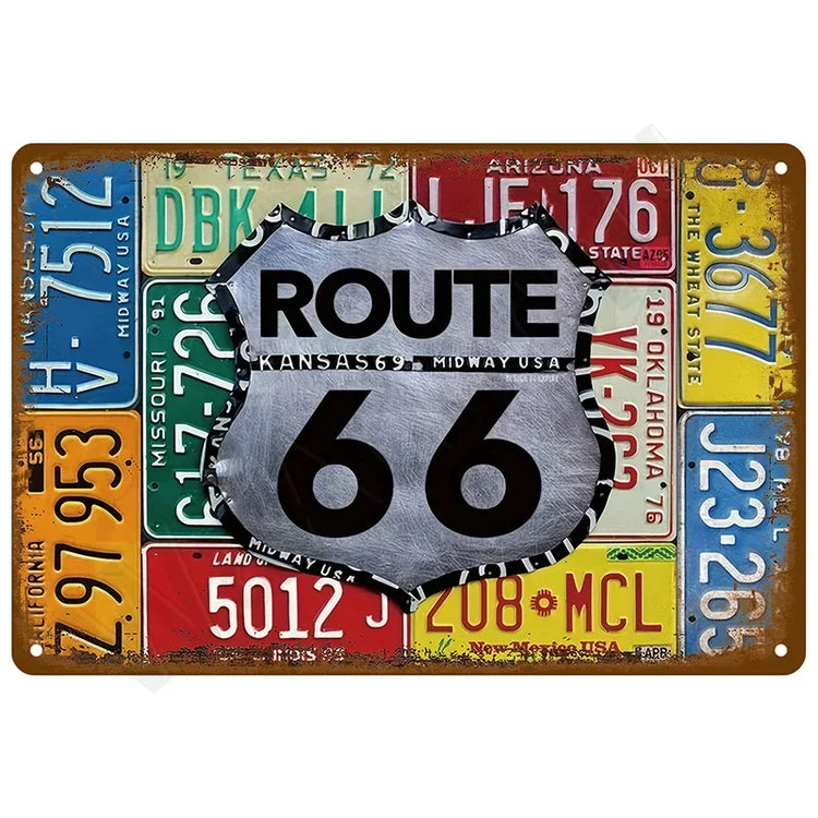 Retro Metal Wall Sign – 20 × 30 cm