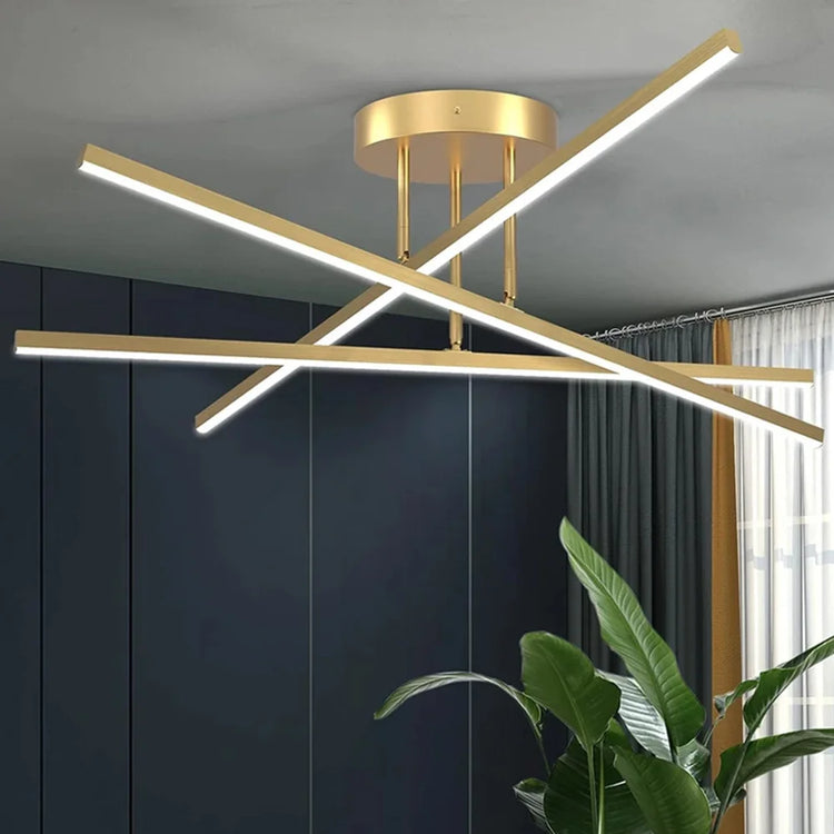 Nordic Gold LED Ceiling Chandelier