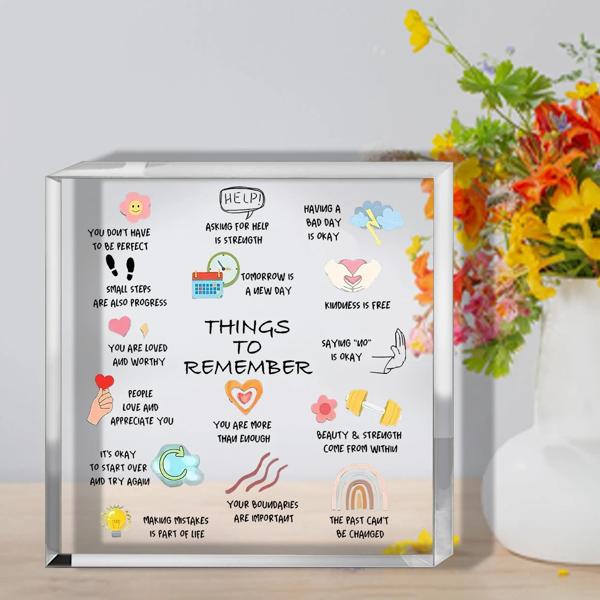 Things to Remember Decorative Desk Plaque