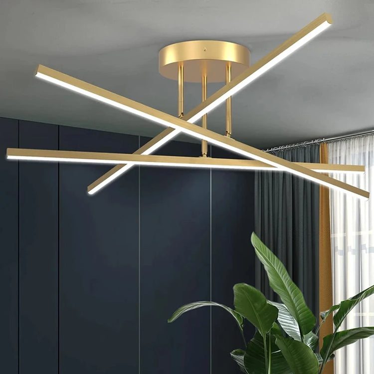 Nordic Gold LED Ceiling Chandelier