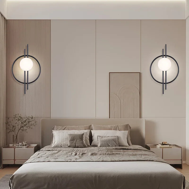 Globe & Ring LED Wall Sconce